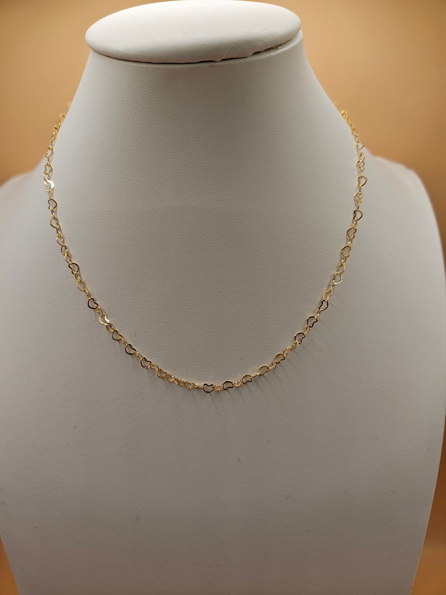 Cuore Legato Necklace – 18K Gold Plated Heart Chain