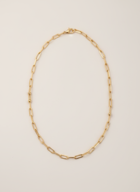 Alma Chain Necklace – Modern Gold Link Chain | LUDUVICE