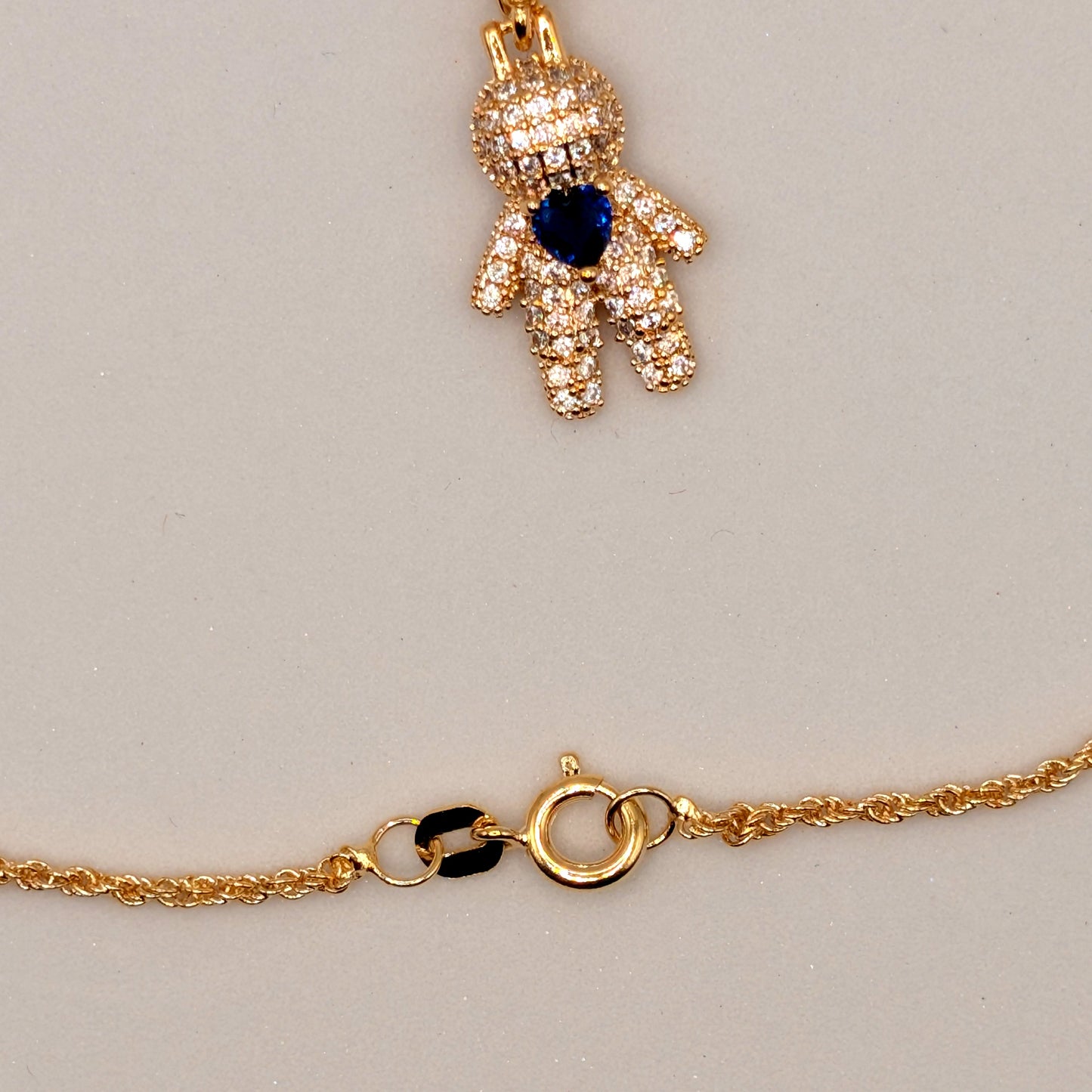 Little One Pendant Necklace – Gold Zirconia Charm | LUDUVICE