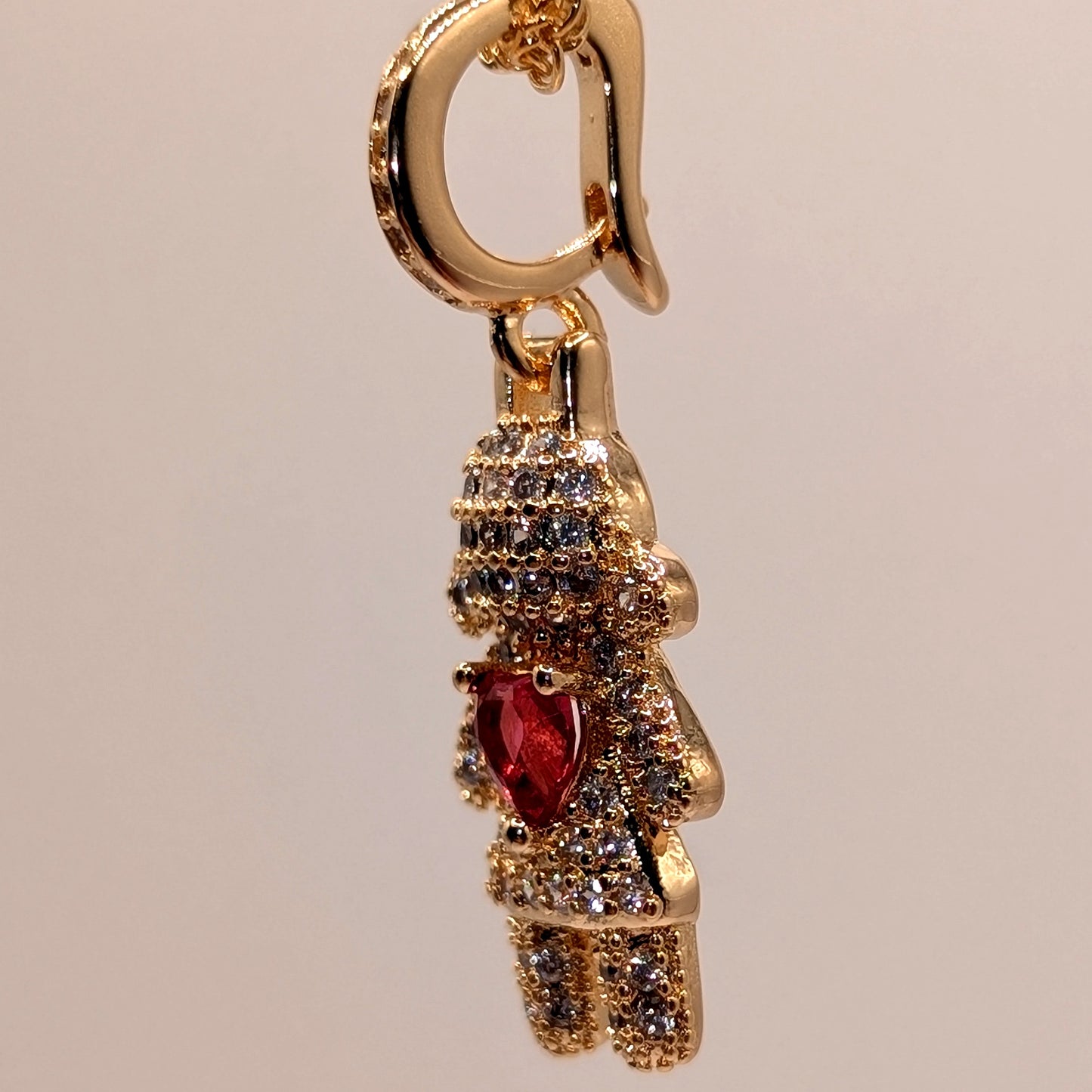 Little One Pendant Necklace – Gold Zirconia Charm | LUDUVICE