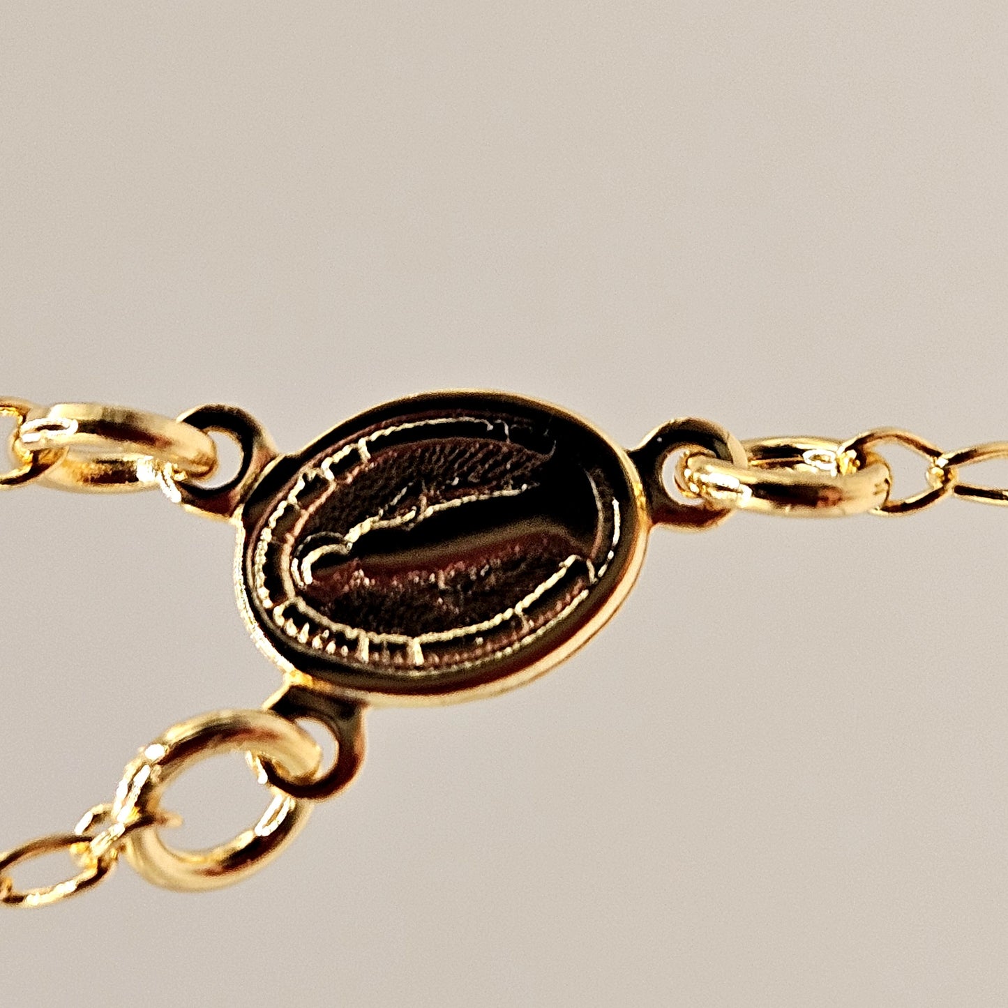 Rosary Necklace – 18K Gold Plated Rosary Chain | LUDUVICE