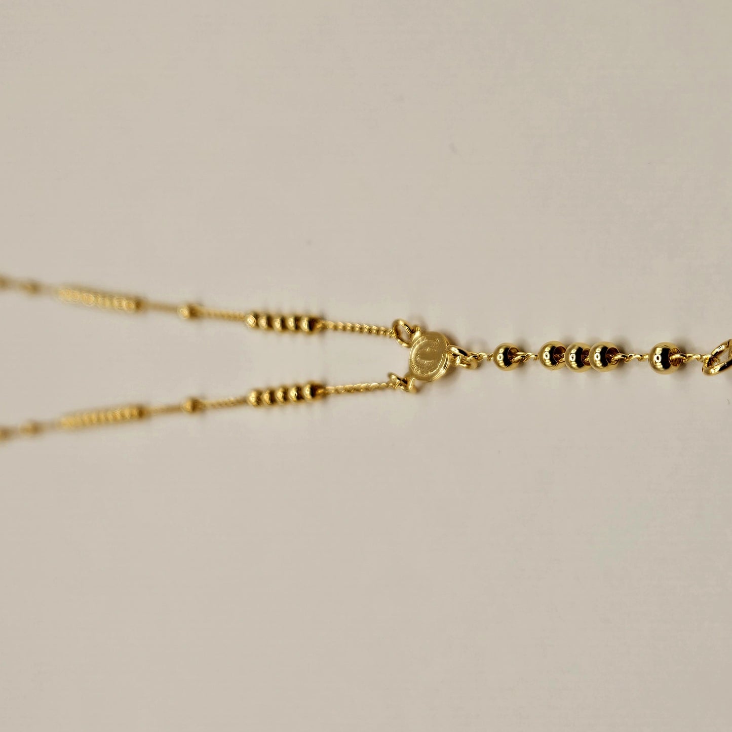 Rosary Necklace – 18K Gold Plated Rosary Chain | LUDUVICE